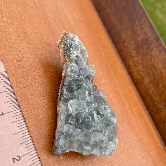 Cubic Fluorite on Druze Quartz - Picture 13 of 16